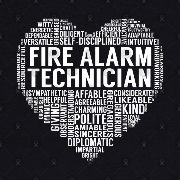 Fire Alarm Technician Heart by LotusTee